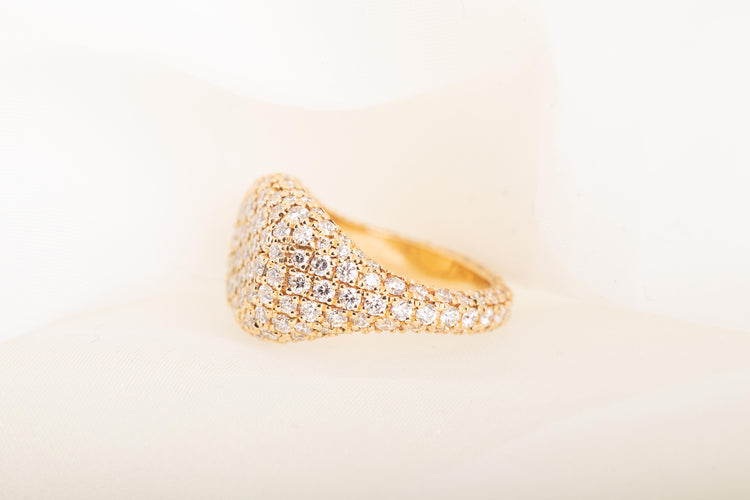 Cushion Impression Diamond Ring