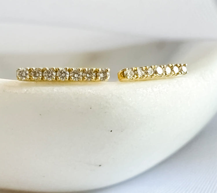 Diamond Line Studs