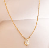 Diamond Tear Drop Necklace