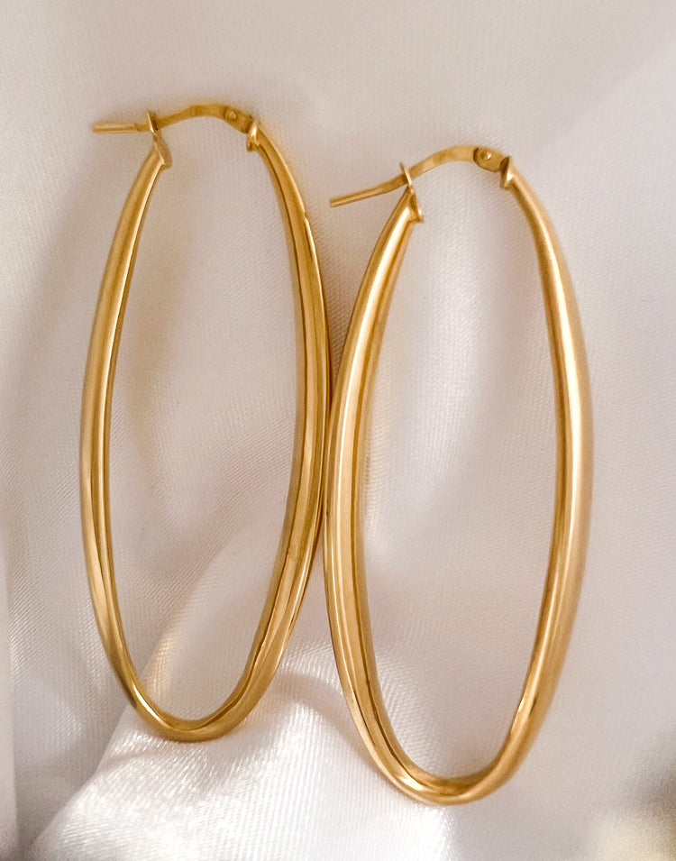 Long Drop Oval Hoops