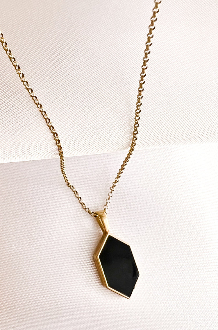 Onyx Honeycomb Pendant